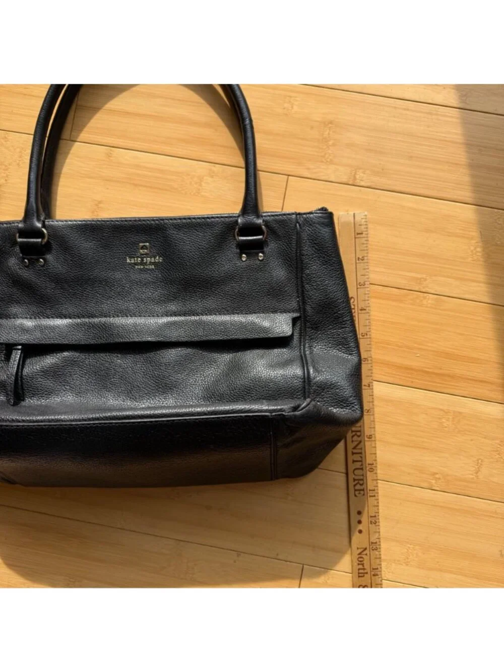 Kate Spade New York Women's Shoulder Bag Grant Park Alida Black Leather Tote